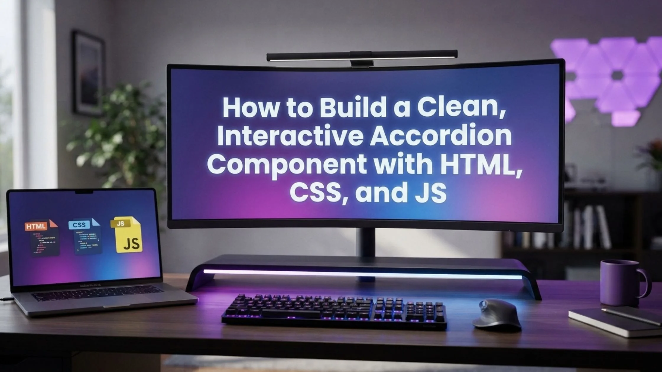 How to Build a Clean, Interactive Accordion Component with HTML, CSS, and JS