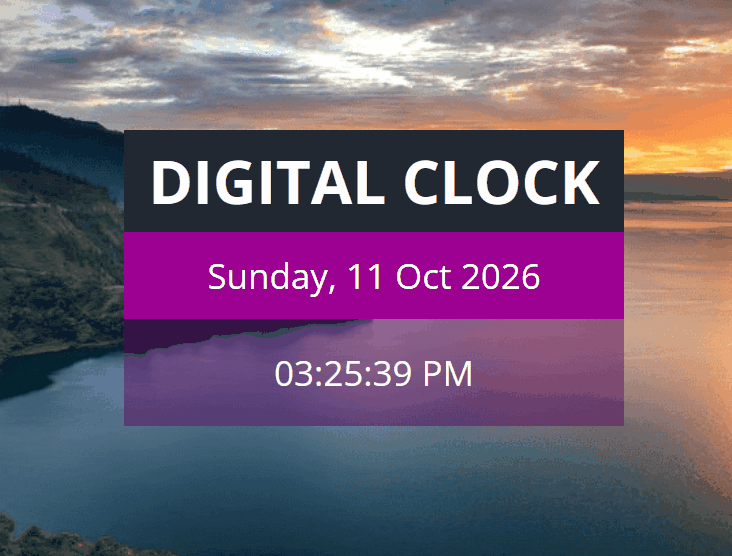 Build a Real-Time Digital Clock with JavaScript